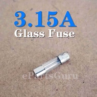 3A 3.15A Glass Tube Fuse 5x20mm
