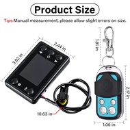 Diesel Air Heater Controller, Universal LCD Monitor Thermostat Switch with Remote Control for 12V/24