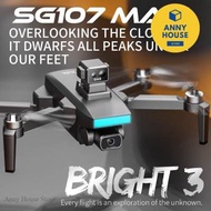 AH【การจัดส่งที่รวดเร็ว】【พร้อมใช้งาน】2022 ZLL SG107Maxโดรนไร้แปรงถ่าน GPS พร้อมกล้อง Quadcopter FPV แบบกล้องคู่ HD ระดับมืออาชีพ 4K การไหลของแสง 50X เวลาซูมโดรน
