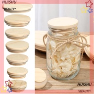 HUISHU Mason Jar Lid Wooden Bottle Sealing Caps Compatible Canning Storage