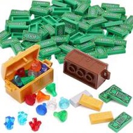 2/3 PCS Treasure Gold Silver Currency Bullion Jewelry Building Blocks Accessories Toy Coin Set, DIY 