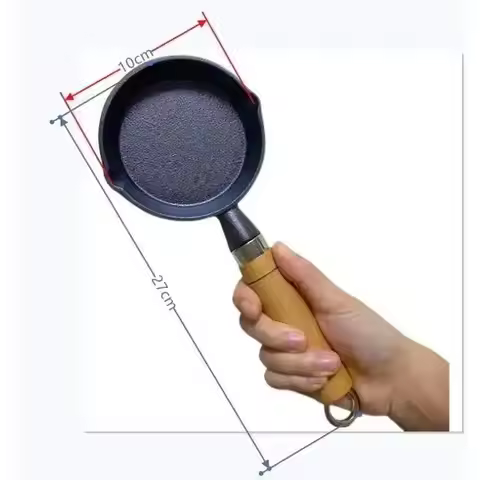 Mini Cast Iron Frying Pan Non Stick Pan Dumpling Hot Frying Pan Household Kitchen Breakfast Frying P