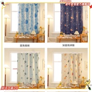 Taiwan Shipping+Curtain Window Stickers Shower Curtain Cloth Shading Sunshade Sunscreen Short Door H