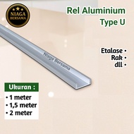 Rel Aluminium Tipe U Etalase Showcase Pintu Sliding Kitchen Set