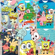 SpongeBob Printed boys' short-sleeved T-shirt for summer daily casual party outfit, home game boy