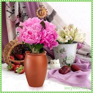 [IniyexaMY] 6 Pieces Clay  Drinking Cups Thick Cups with Glazed Finish Round-Bottom Mexican Clay  Cu