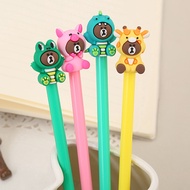 1pcs Gel pen Creative stationery student writing test water pen cute cartoon bear gel pen