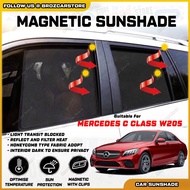 For Mercedes C Class W205 OEM Magnetic Sunshade UV Proof Magnet Sunshade Clip Sun Shield Perlindung 