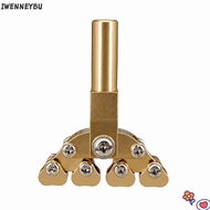 IWENNEYBU Guitar Presser, Brass Color Brass Fret Press Tool, Durable Fret Press Caul For Fret Leveli