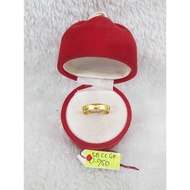 CC919DLM Genuine yellow gold batik square ring weighing 0.950 no.16 d.1.8 30% content 6k