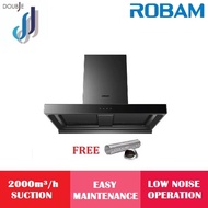 Robam 2000m³/h Cooker Hood (90cm) Turbo Dual-Cavity & Dual-Suction Design Range Hood SRB-A862