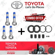Toyota Rear Disc Brake Caliper Guide Pin Bolt / Repair Kit Full Set Vios NCP93 1.5 Altis ZZE141 ZRE1