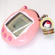 Tamagotchi Connection Plus Deco Pink w/ Ehime Kitty Keychain Strap In Stock