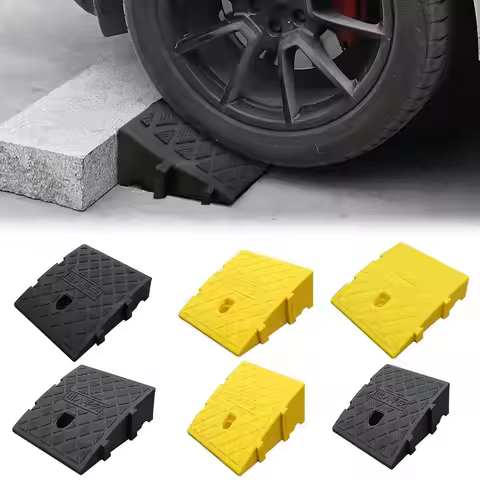 Car Wheel Driveway Ramps PVC Anti-Slip Portable Wheel Heavy Car Threshold Triangle Accessories Chock