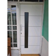 Satu Set Pintu Dan Kusen Alumunium  Pintu Minimalis Kaca Pancang Set