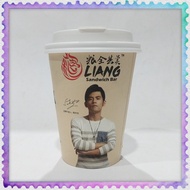 Jay Chou Liang paper coffee cup with lid collection disposable 周杰伦粮全其美纸咖啡杯收藏周边珍藏品偶像 (used 二手)
