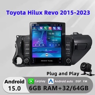Honxun 9.7นิ้ว Tesla Style 8GB + 64 Android Head Unit สำหรับ Toyota Hilux Revo 2015-2023 ESSGOO Acod