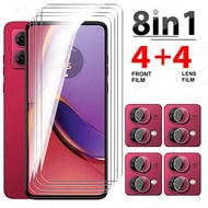 8in1 For Motorola Moto G84 5G Tempered Glass Moto Rola G54 G14 MotoG84 MotoG54 MotoG14 Camera Screen