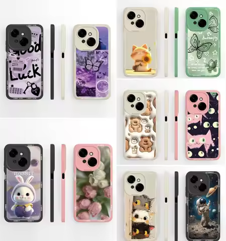 For Tecno Spark Go 1 Case Spark Go 1S 2S Phone Case Cute Anime Animals Patterns Fashion Shell For Te
