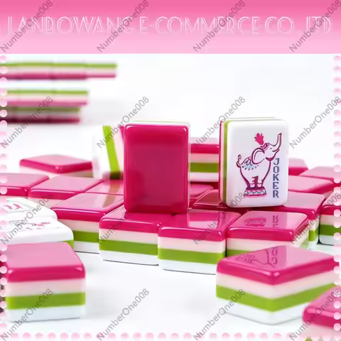 160 Tiles Four Layer Mixed Color Acrylic American Mahjong Set Bulk Blank Mahjong Tiles For American 