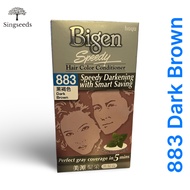Bigen Speedy Hoyu 883 Dark Brown Colour 5Mins Natural Herbs Hair Color Conditioner Dye
