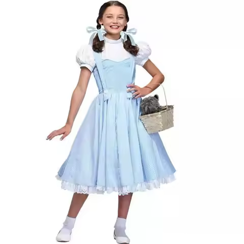NEW Classic Dorothy Princess Costume Fairy Tale Character Spooktacular Cosplay Carnival Halloween Fa