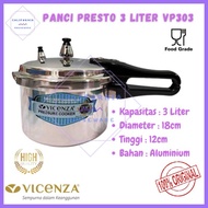 Presto 3 Liter Vicenza V303 / Panci Presto Vicenza 18Cm