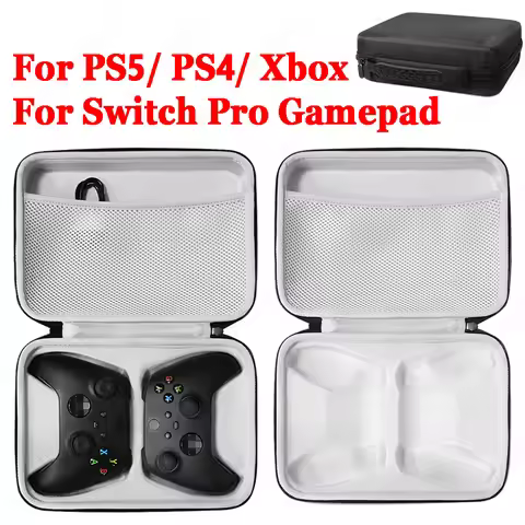 Dual Controllers Carrying Bag For Sony PS4 PS5 Gamepad Nylon Storage Case Shockproof Protective Hand