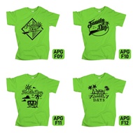 Baju Jersey Family Day - Apple Green