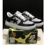 A Bathing Ape (BAPE) STA  AF1 Men's and Women's low cut fashionable board shoes Sneakers