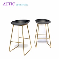 ATTIC FURNITURE FB005 METAL LEG BAR STOOL /COUNTER BAR STOOL