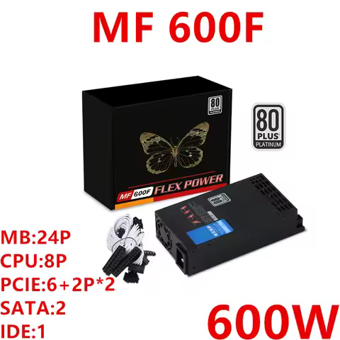 New Original PSU For Dianjipa 80plus Platinum AIO ITX FLEX POS NAS Small 1U K39 K17 K30 500W 600W Po