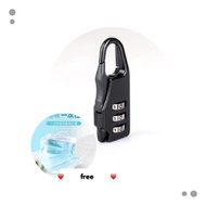 Travel Star Zipper Lock Classic Practical 3 Digit Password Combination Password Lock Safe