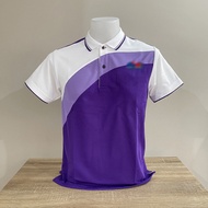 Full Sublimation Polo Shirt purple customized with logo