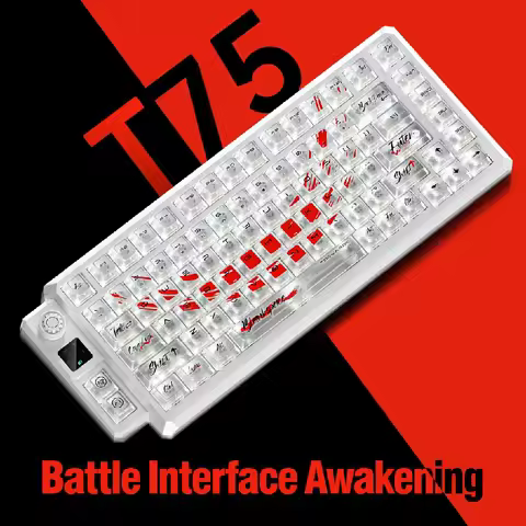 Langtu T75 Mechanical Keyboard Wireless 3mode Customized Hot Swappable RGB Transparent Game Office K