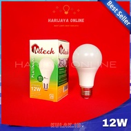 PUTIH 12w 12W 12W LED Bulb Mitech Light Bulb White Round Tube