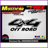 ☁ ◴ ∬ Multicab 4x4 marking Sticker Decals Set cut-out vinyl