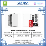 [CSR TECH] METALFISH T40 MINI ITX PC CASE SFX [ACRYLIC | MESH] W/ OR W/OUT PCIE RISER CABLE