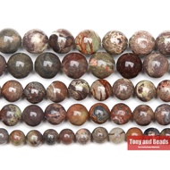Natural Stone Colorful Agate Round Beads 15" Strand 4 6 8 10 12MM Pick Size For Jewelry Making