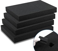 Coengwui Pick and Pluck Foam Inserts, Pre-cubed Pick Apart Sheets for Crafts Toolbox Game Box Camera