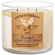 Bath &amp; Body Works 3 wicks scented candle Frankincense and Myrrh