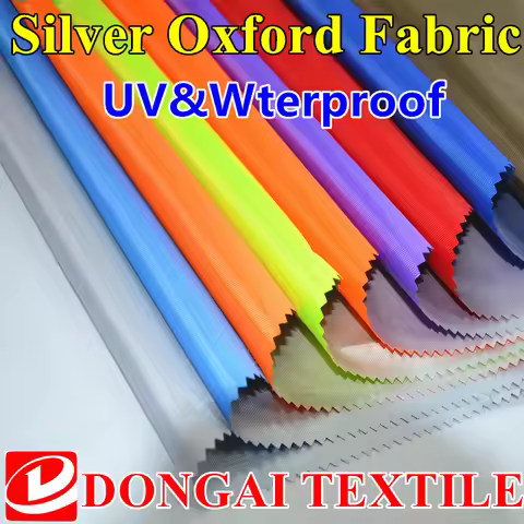 Size 1*1.5 Meter Width 300D Uv Silver Oxford Waterproof Fabric Sun Shade, Beach Umbrella Oxford fabr