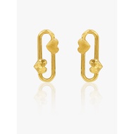 916 Gold Love Connection Earring