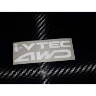 สติ๊กเกอร์ i-vtec และ 4wd สำหรับติด ท้าย งานตัด 3M