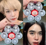 คอนแทคเลนส์ รุ่น Pony สีเทา/ตาล gray/brown ลายฮิต มีค่าสายตา