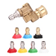 (GIXZ) Universal Power Pressure Washer Nozzle Tips And Quick Connect Pivot Adapter Coupler 180 Degre