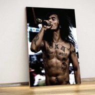 Poster kayu hiasan dinding band slank desain premium material bingkai MDF walldecor - SK38