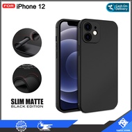 Case Slim Black Matte Premium iPhone 14 14 Plus 14 Pro Max iP 13 Mini 13 Pro Max iPhone 12 12 Pro Max iP 11 11 Pro Max