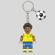 GANTUNGAN Neymar LEGO Keychain | LEGO Neymar Keychain | Soccer Series