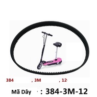 Belt 384-3M-12, small wheel electric scooter
